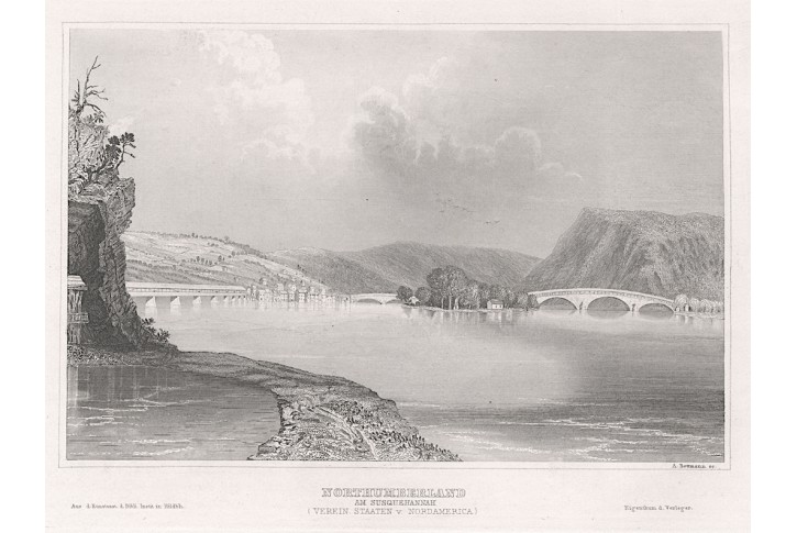 Northumberland, Meyer, oceloryt, 1850