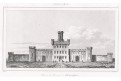 Philadelphia vězení, oceloryt, 1838