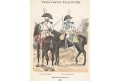 Batavische 1801 jezdectvo, kolor. litografie, 1890