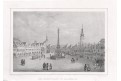 Jaroměř náměstí, Semmler, litografie, 1845
