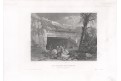 Jeruzalém Hroby králů, Meyer, oceloryt, 1850