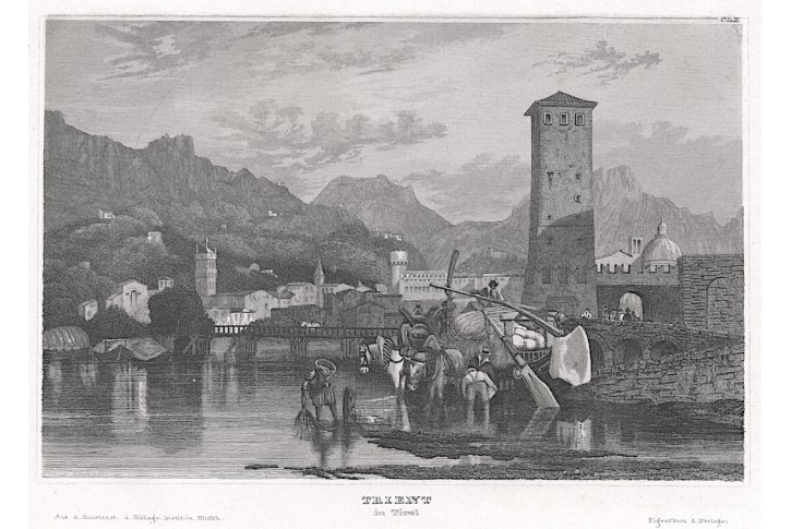 Trento, Meyer, oceloryt, 1850