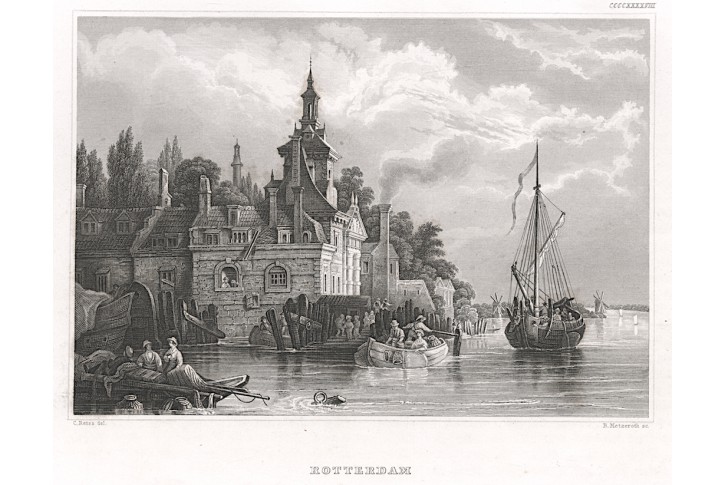 Rotterdam, Meyer, oceloryt, 1850