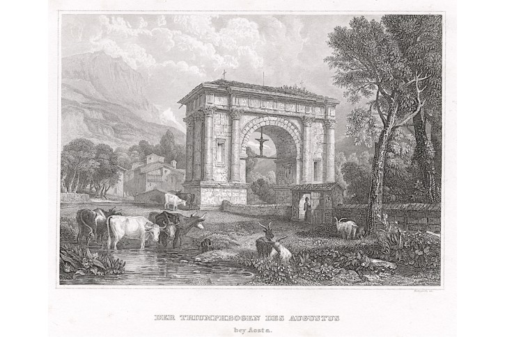 Aosta , Meyer, oceloryt, 1850