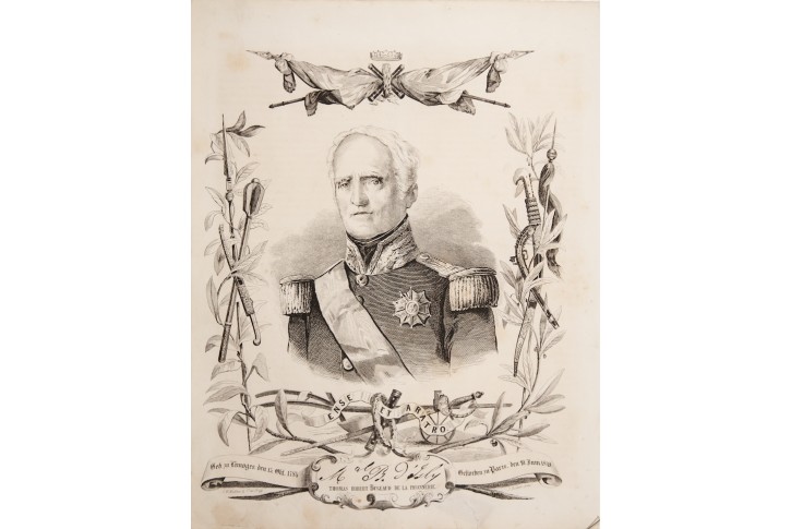 Thomas Robert Bugeaud maršál, litografie , 1850
