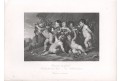 Putti podle Rubense, Payne, oceloryt, (1860)