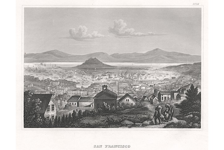 San Francisco, Meyer, oceloryt, 1850