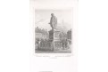 Strasburg Kleber pomník, Lange, oceloryt (1860)