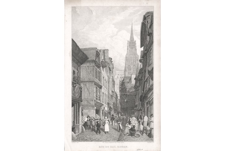 Rouen, Lewis, oceloryt, (1840)