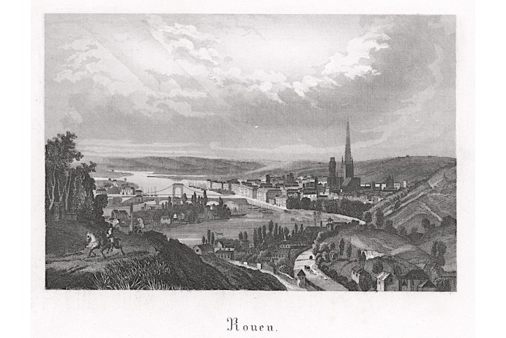 Rouen, oceloryt, (1840)