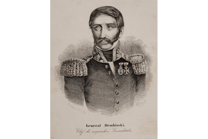Dembinski general, litografie, 1850