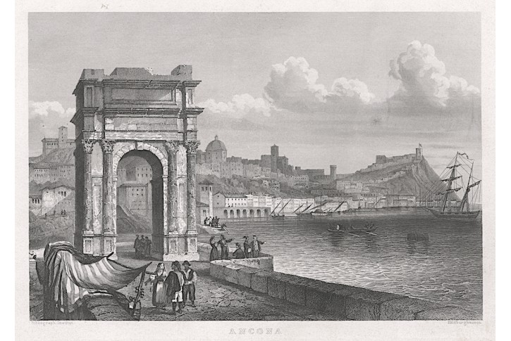 Ancona, Meyer, oceloryt, 1860
