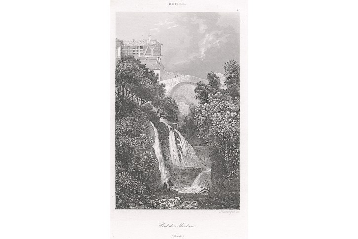  PONT DE MONTREN, VAUD, Le Bas, oceloryt 1842