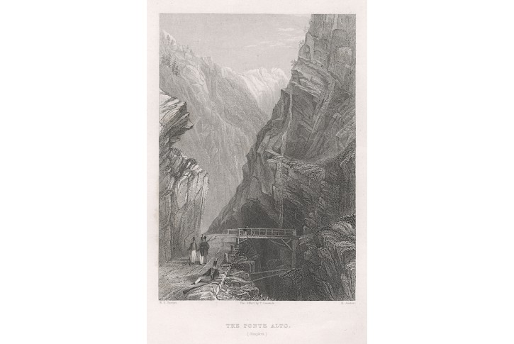 Ponte Alto Simplon, oceloryt 1836