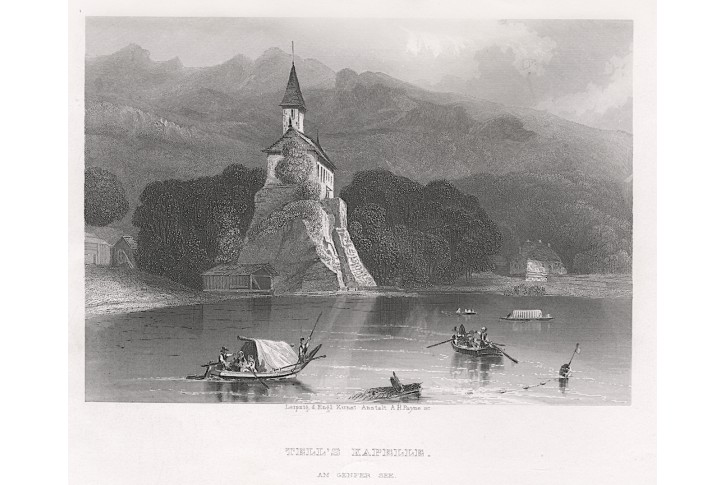 Tells Kapelle, Payne, oceloryt, 1850
