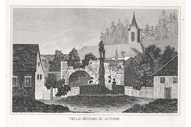 Altdorf, Strahlheim, mědiryt, 1836