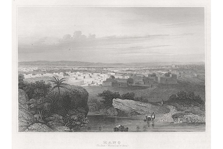 Kano Nigerie, Meyer, oceloryt, 1850