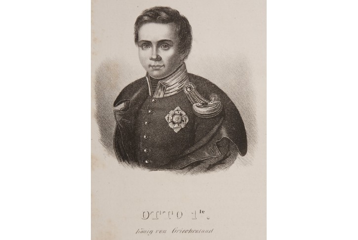 Otto I.  Řecký, litografie , 1850