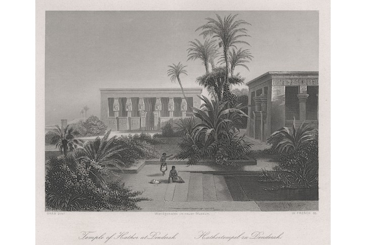 Denderah, Payne, oceloryt 1860