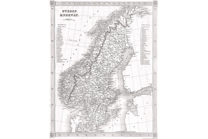 Schweden and Norway, Kelly, oceloryt, (1830)