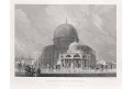 Moschee Omar Jeruzalem, Mayer, oceloryt, 1850