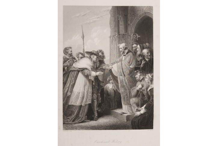 Wolsey kardinál, oceloryt, 1860