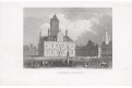 Delft radnice, oceloryt , (1850)