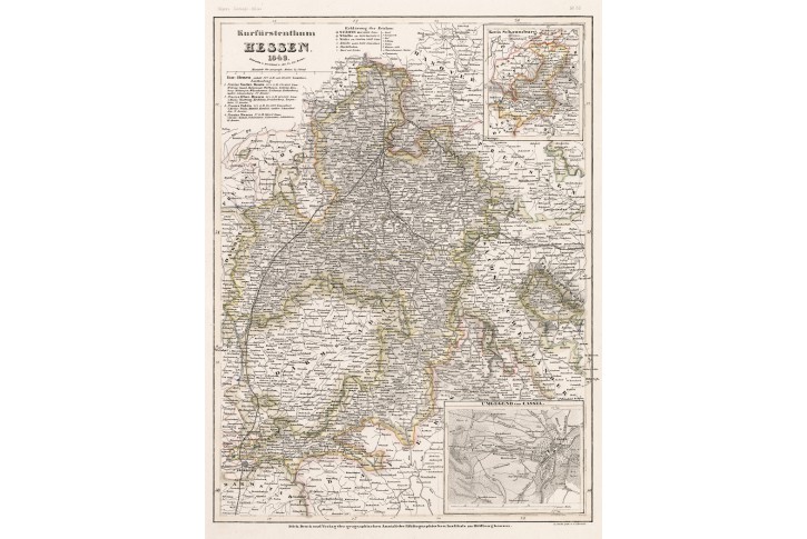 Hessen, Meyer, kolor. oceloryt 1849