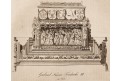 Friedrich III. hrob Vídeň, Rainold, litografie , 1828
