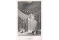 Jeruzalém Boží hrob, Meyer, oceloryt, 1850