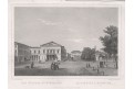 Wiesbaden divadlo , Lange, oceloryt, 1842