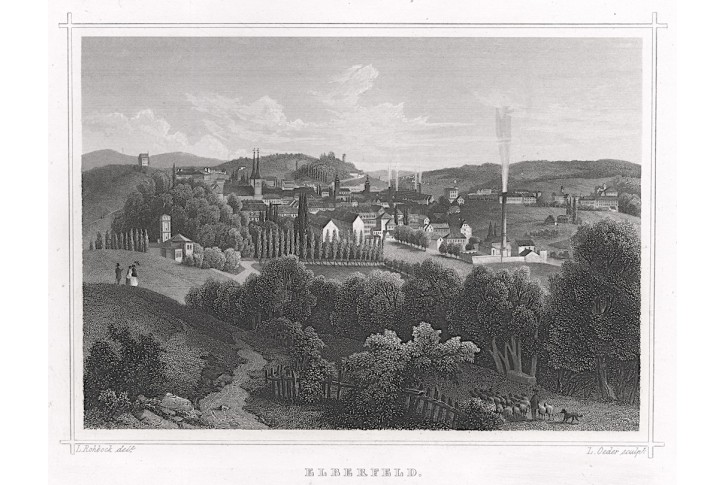 Elberfeld,  Rohbock, oceloryt 1850