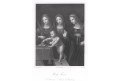 Svaté ženy podle Leonarda, oceloryt, (1860)