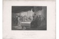 Poslední večeře, oceloryt, (1840)