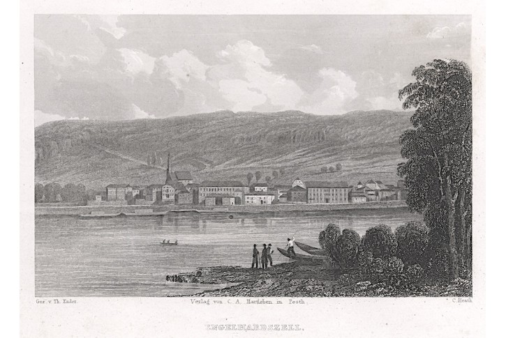 Engelhardszell, Hartleben, oceloryt, 1850