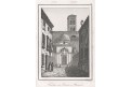 Ravenna Tomba di Dante, Le Bas, oceloryt 1840