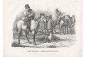 Kůńě  němečtí, litografie, (1840)