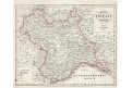 Lombardie Veneto, Berra, kolor. litografie, 1855