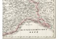 Lombardie Veneto, Berra, kolor. litografie, 1855