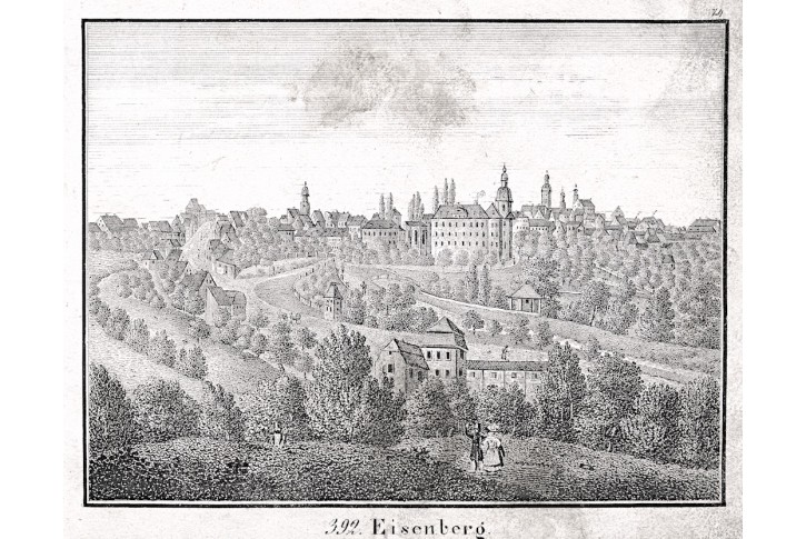 Eisenberg Thüringen,, litografie , 1837