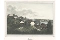 Stětín - Stettin, kolor. litografie, 1838