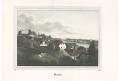 Stětín - Stettin, kolor. litografie, 1838