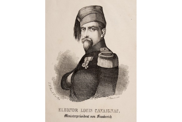 Cavaignac Eleonor Lois, Medau  litografie , 1840
