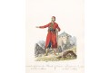 Kroj Albanie, akvatinta, 1821