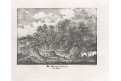 Etna kaštan, Medau, litografie, (1840)