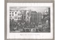 Londýn příjez královny Viktorie, litografie, 1857