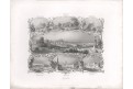 Teplice , Payne, oceloryt 1860