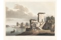 Waterloo, barevná akvatinta, R. Bowyer 1816