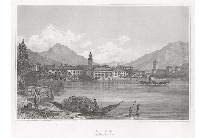 Riva Garda, Meyer, oceloryt, 1850