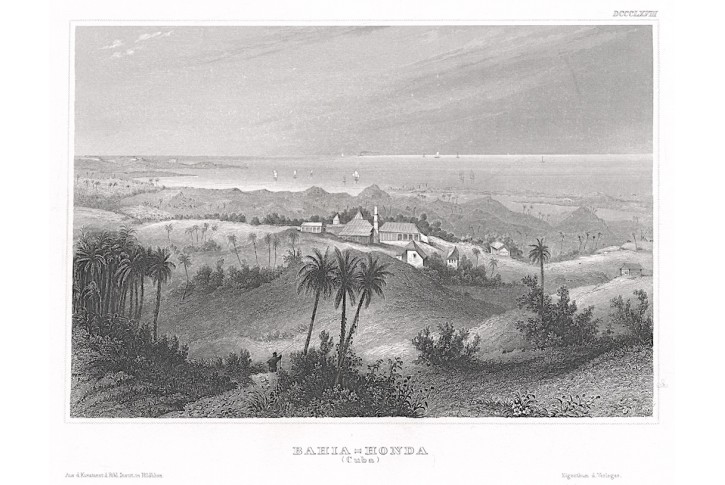 Bahia Honda Cuba , Meyer, oceloryt, 1850
